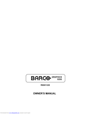 Barco R9001320 Owner's Manual