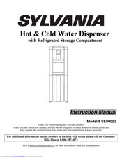 Sylvania SE80092 Instruction Manual