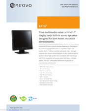 AG Neovo H-17 Brochure & Specs