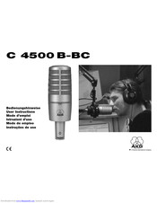 AKG C 4500 B User Instructions