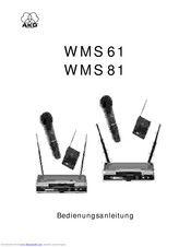 AKG WMS 61 User Instructions