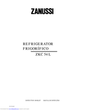 Zanussi ZKC 54 L Instruction Booklet