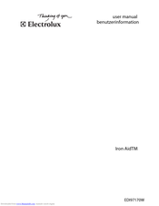 Electrolux Iron Aid EDI97170W User Manual