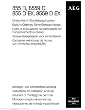 AEG 8559 D EX Instructions For Installation And Use Manual