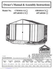 Arrow Group Industries CM1014-A1 Owner's Manual & Assembly Instructions