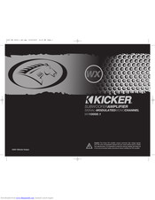 Kicker Warhorse WX 10000-1 Owner's Manual