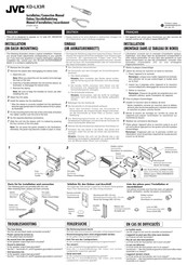 JVC KD-LX3R Installation & Connection Manual