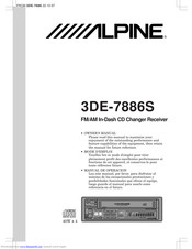 Alpine 3DE-7886S Owner's Manual