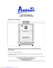Avanti WCR5449SS Instruction Manual
