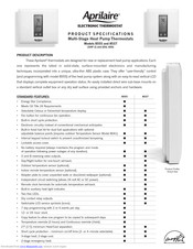 Aprilaire 8537 Specifications