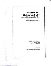 Asante AsanteLite LC Installation Manual
