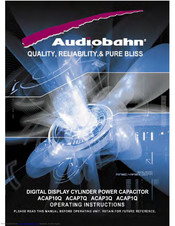 Audiobahn ACAP3Q Operating Instructions Manual