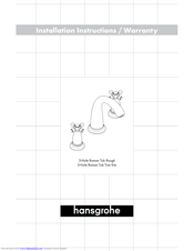 Hans Grohe 06107XX0 Installation Instructions Manual