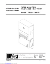 Bard WH361 Installation Instructions Manual