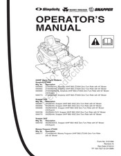 Briggs & Stratton ZT3000B2450 Operator's Manual