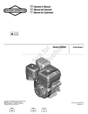 Briggs & Stratton 2100 Series Operator's Manual
