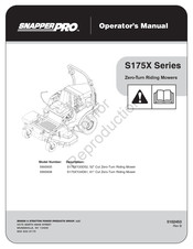 Snapper Pro S175XY20D52 Operator's Manual