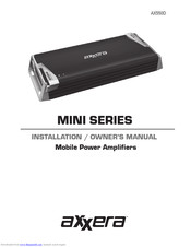 Axxera MINI AX550D Installation & Owner's Manual
