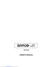 Barco 3300DLC Owner's Manual
