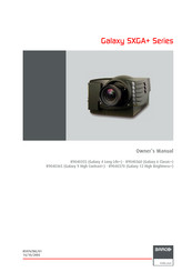 Barco Galaxy 9 High Contrast+ R9040365 Owner's Manual