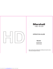 Marshall Electronics CV340 series Operation Manual