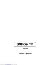Barco Vision 3200 Owner's Manual