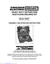 Chicago Electric 36983 Assembly And Operating Instructions Manual