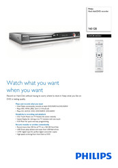 Philips DVDR3455H Manuals | ManualsLib