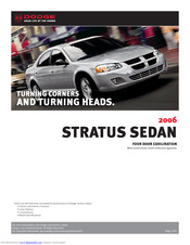 Dodge STRATUS SEDAN 2006 Manual