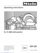 Miele G 886 Operating Instructions Manual