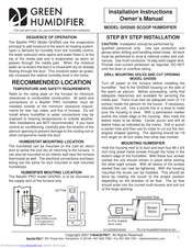 BestAir PRO GH2500 Installation Instructions And Owner's Manual