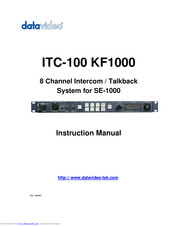 Datavideo KF1000 Instruction Manual