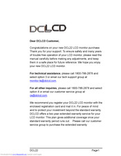 DCLCD DCL22 User Manual