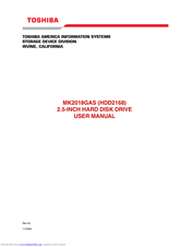 Toshiba HDD2168 User Manual