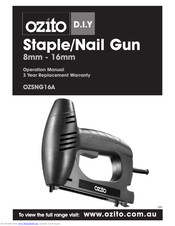 Ozito OZSNG16A Operation Manual