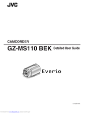 JVC Everio GZ-MS110 Detailed User Manual
