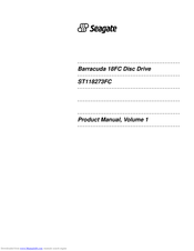 Seagate Barracuda 18FC ST118273FC Product Manual