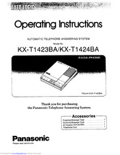 Panasonic Easa-Phone KX-T1424BA Operating Instructions Manual