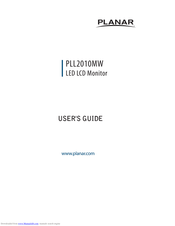 Planar PLL2010MW User Manual