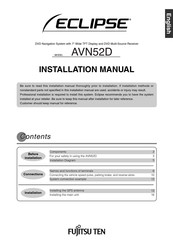 Fujitsu Eclipse AVN52D Installation Manual