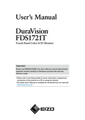 Eizo DuraVision FDS1721T User Manual