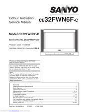 Sanyo CE32FWN6F-C Service Manual