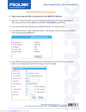Prolink WNR1012 Setup Manual