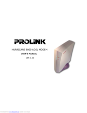 Prolink HURRICANE 8000 User Manual