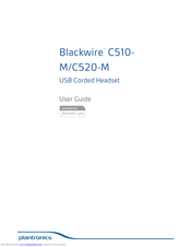 Plantronics Blackwire C510 User Manual