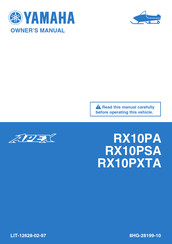 Yamaha Apex RX10PA Owner's Manual