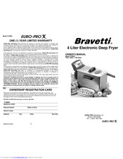 Euro-Pro Bravetti F1068H Owner's Manual