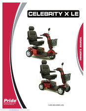 Pride Celebrity X LE Owner's Manual