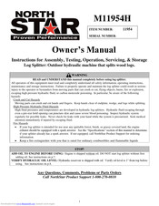 North Star M11954H Owner's Manual