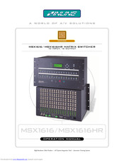 Inline MSX1616HR-3 Operation Manual
